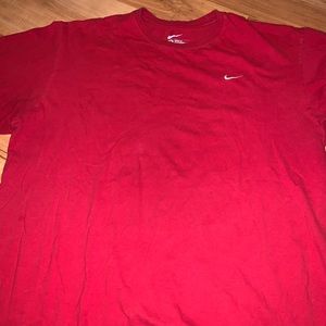 Red Nike shirt